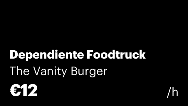 Dependiente Foodtruck