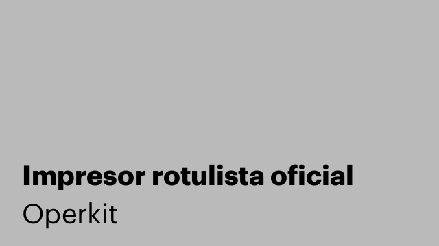 Impresor rotulista oficial