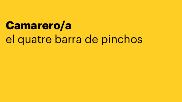 Camarero/a