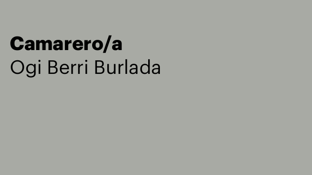 Camarero/a