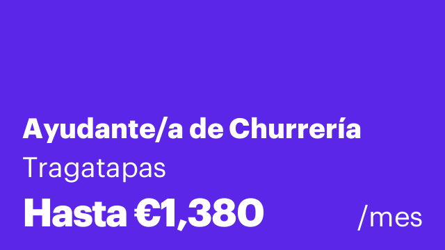 Ayudante/a de Churrería
