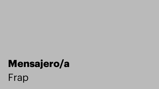 Mensajero/a
