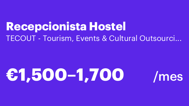 Recepcionista Hostel