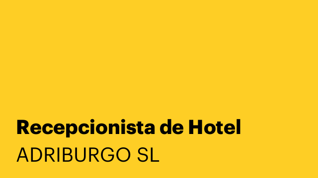 Recepcionista de Hotel