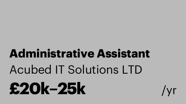 Administrative Assistant