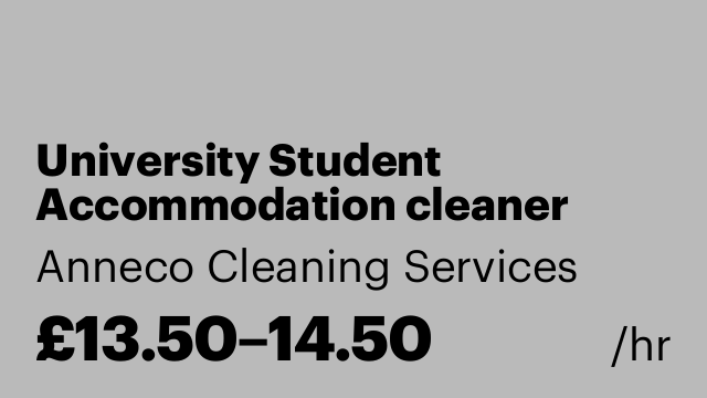 University Student Accommodation cleaner