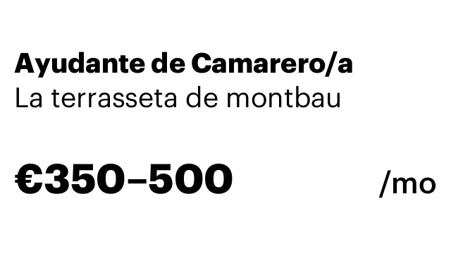 Ayudante de Camarero/a