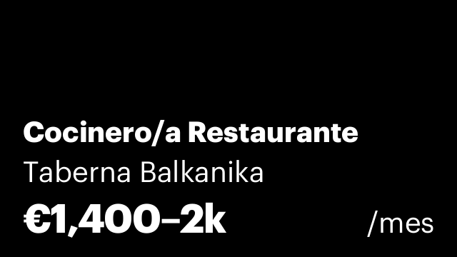 Cocinero/a Restaurante