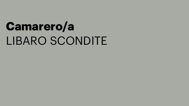 Camarero/a