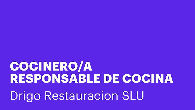 COCINERO/A RESPONSABLE DE COCINA