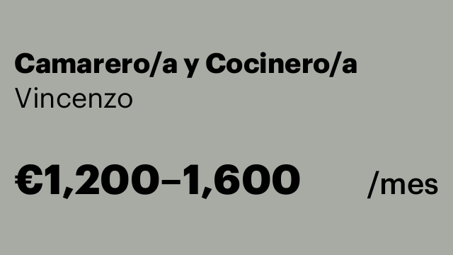 Camarero/a y Cocinero/a