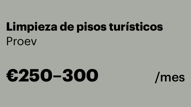 Limpieza de pisos turísticos