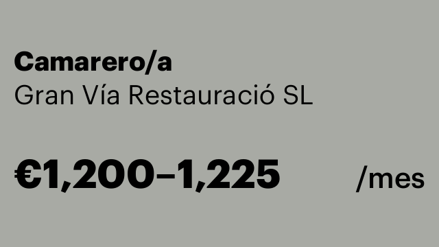 Camarero/a