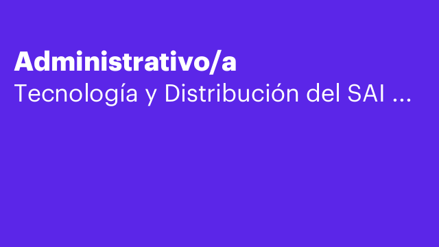 Administrativo/a