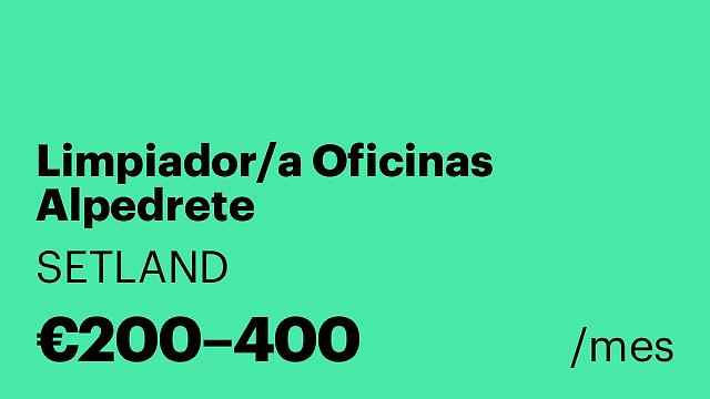 Limpiador/a Oficinas Alpedrete