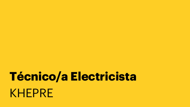 Técnico/a Electricista
