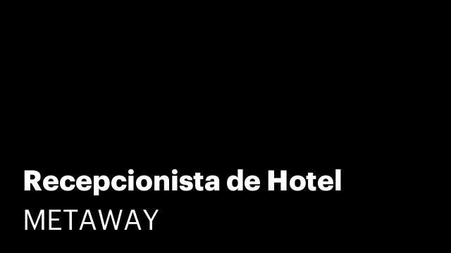 Recepcionista de Hotel