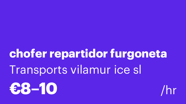 chofer repartidor furgoneta
