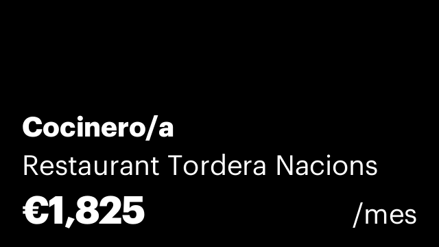 Cocinero/a