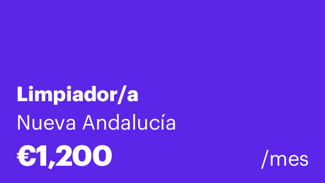 Limpiador/a