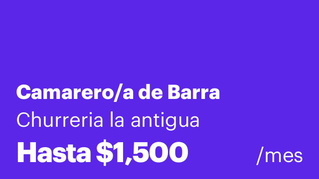 Camarero/a de Barra