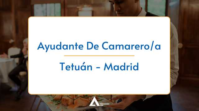 Ayudante de camarero/a
