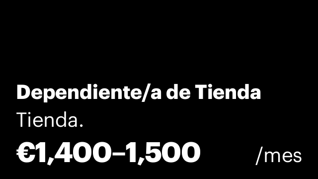 Dependiente/a de Tienda