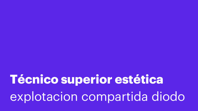 Técnico superior estética