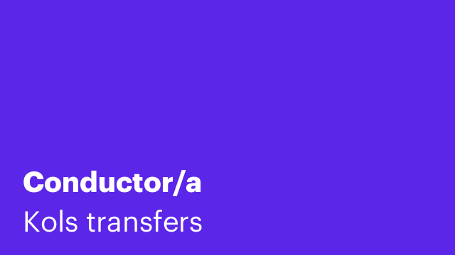 Conductor/a