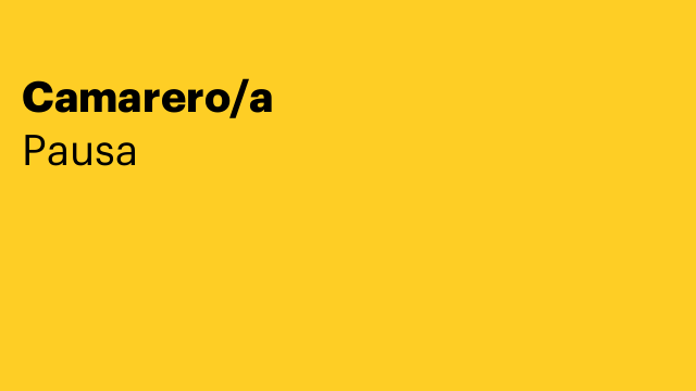 Camarero/a