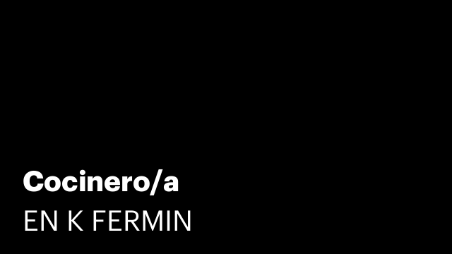 Cocinero/a
