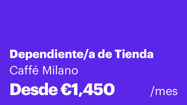 Dependiente/a de Tienda