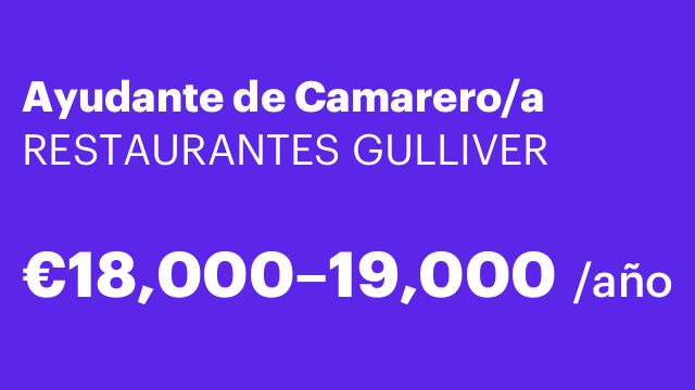 Ayudante de Camarero/a