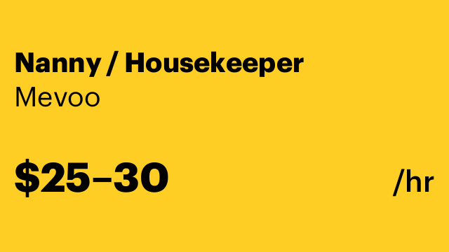 Nanny / Housekeeper