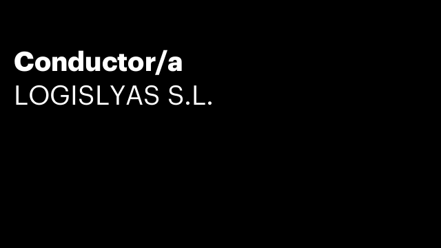 Conductor/a