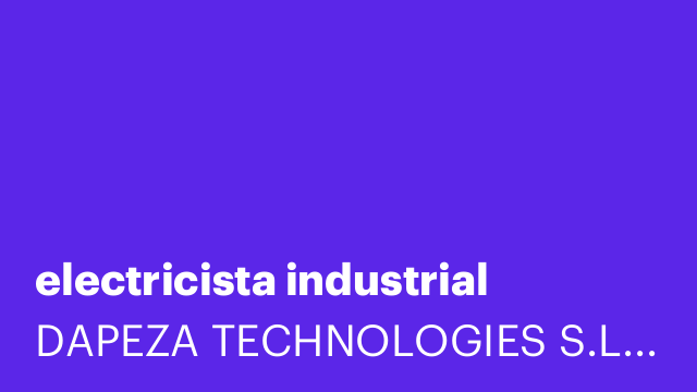 electricista industrial