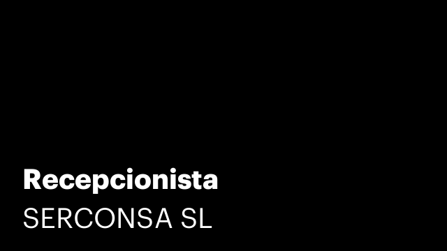 Recepcionista