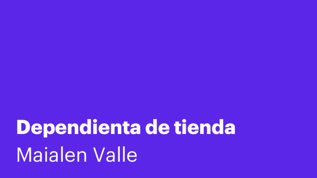 Dependienta de tienda