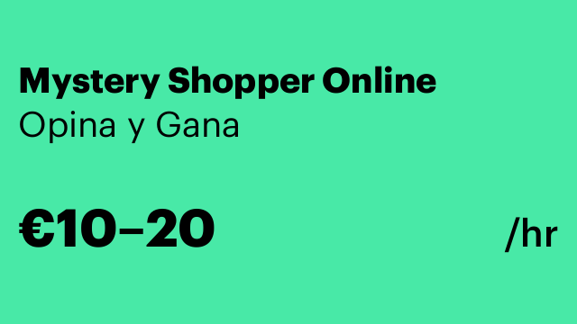 Mystery Shopper Online