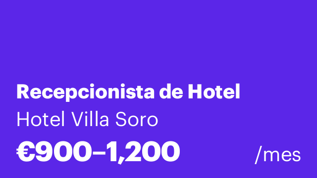 Recepcionista de Hotel