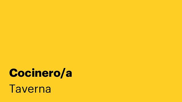 Cocinero/a