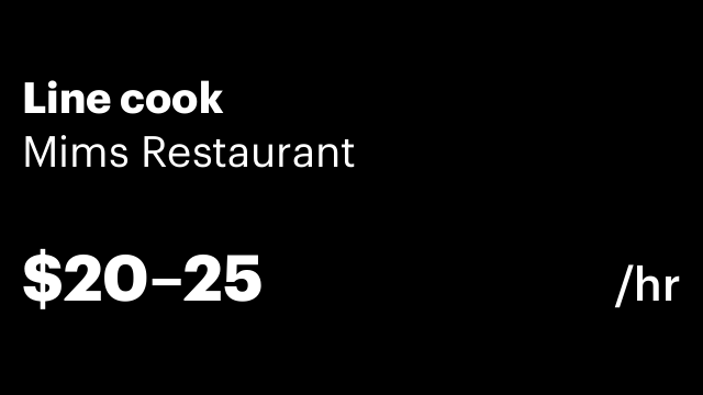 Line cook