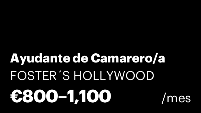 Ayudante de Camarero/a