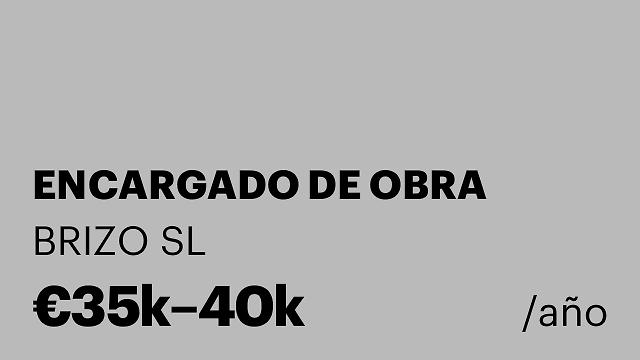 ENCARGADO DE OBRA