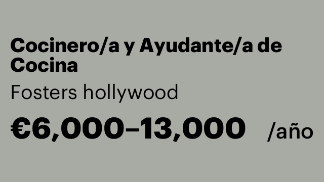 Cocinero/a y Ayudante/a de Cocina