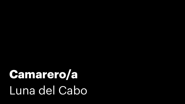 Camarero/a