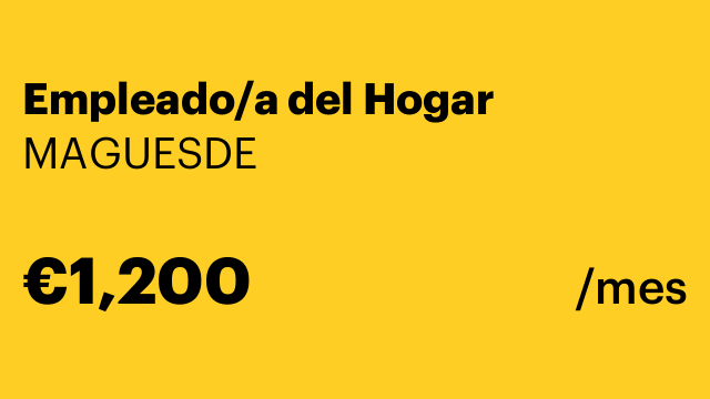 Empleado/a del Hogar