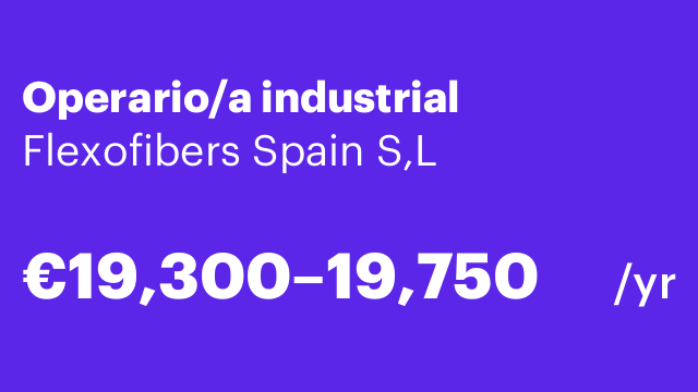 Operario/a industrial