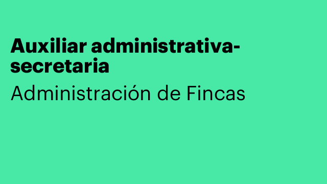 Auxiliar administrativa- secretaria