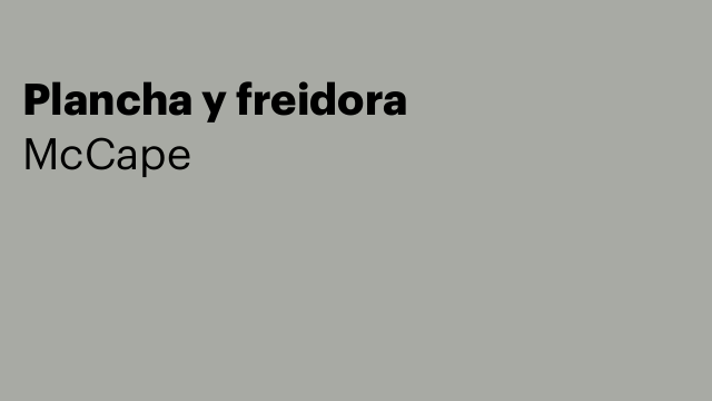 Plancha y freidora